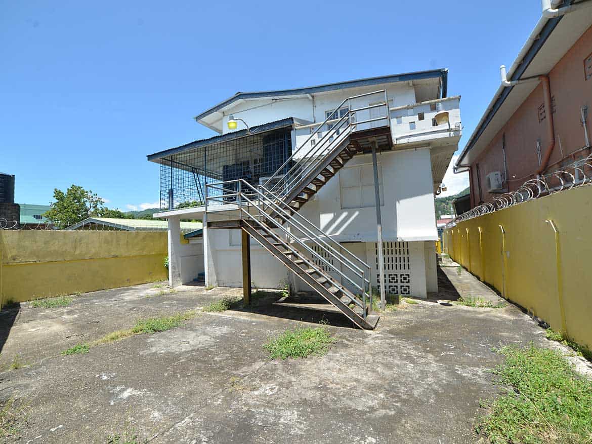Cornerstone™ Commercial Building in Curepe Cornerstone- Modern commercial building with external staircase in Curepe, Trinidad and Tobago.