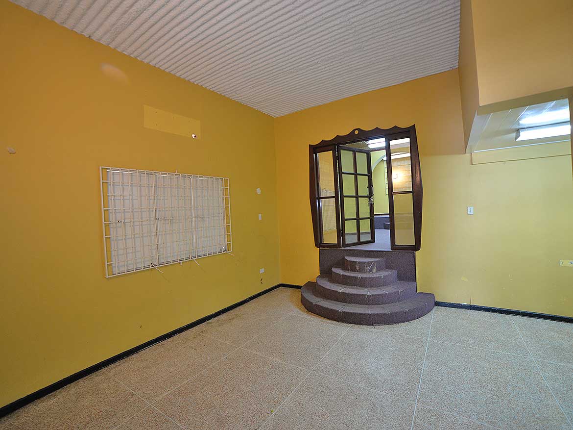 Cornerstone™ Property Interior View Cornerstone- Interior of Cornerstone™ property with yellow walls and staircase.