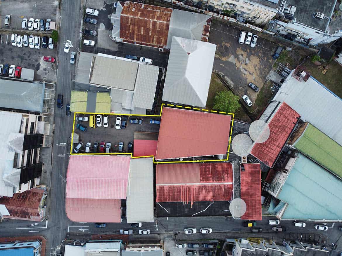 Aerial View of Cornerstone™ Building Cornerstone- Aerial view of Cornerstone™ building on St James Street with surrounding structures.