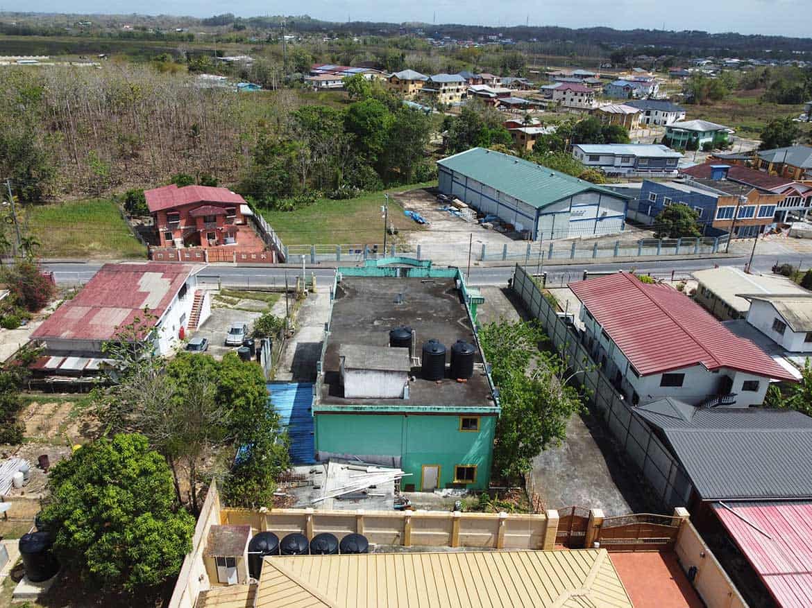 Aerial view of Cornerstone™ property Cornerstone- Aerial view of Cornerstone™ property with buildings and greenery.