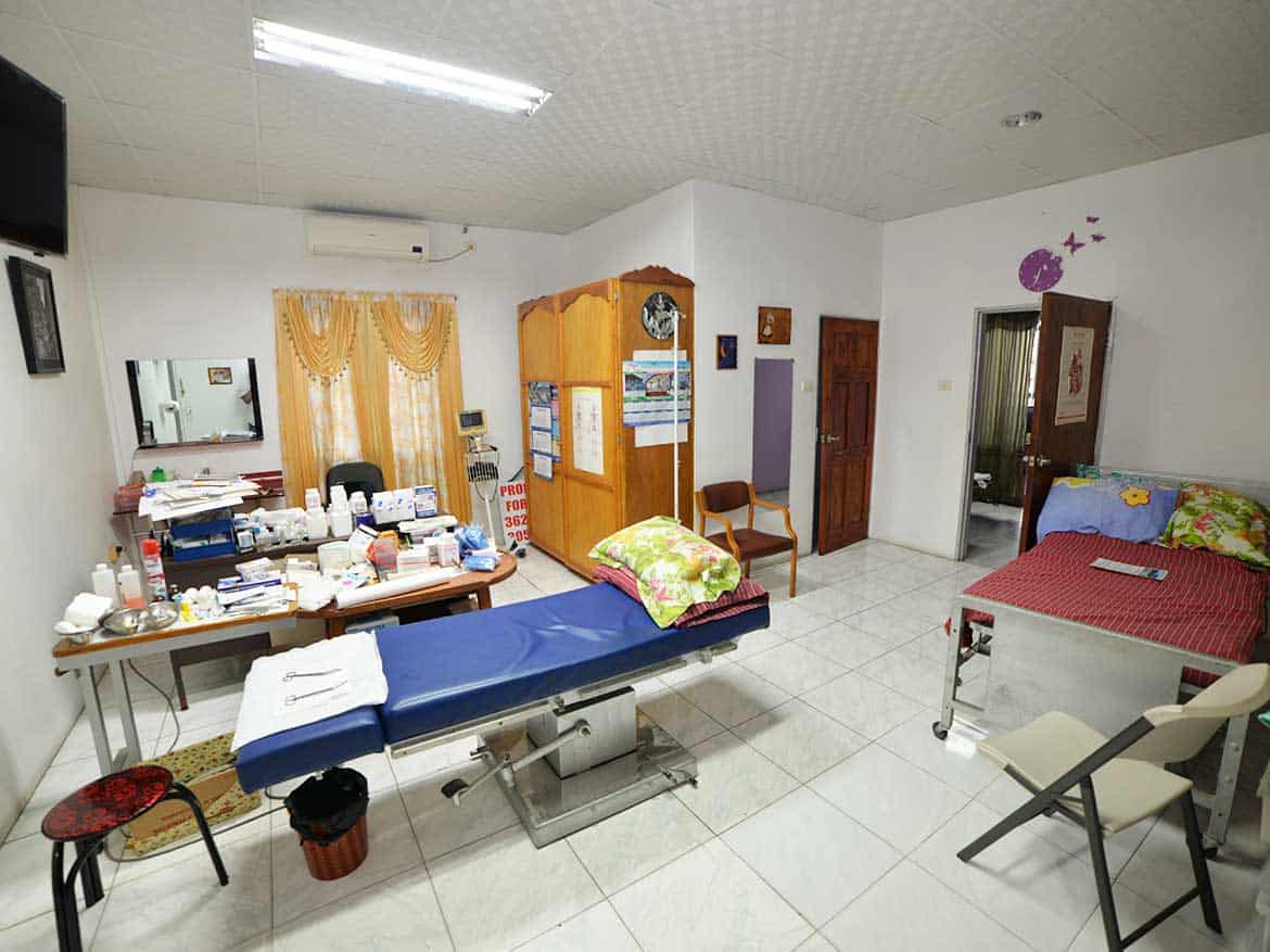 Medical Examination Room at Cornerstone Cornerstone- Medical examination room with beds, chairs, and medical supplies at Cornerstone.