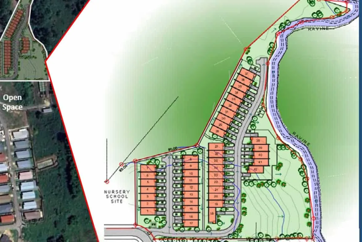 Cornerstone- Detailed site plan of Cornerstone™ residential community in Jai Court, Brazil.