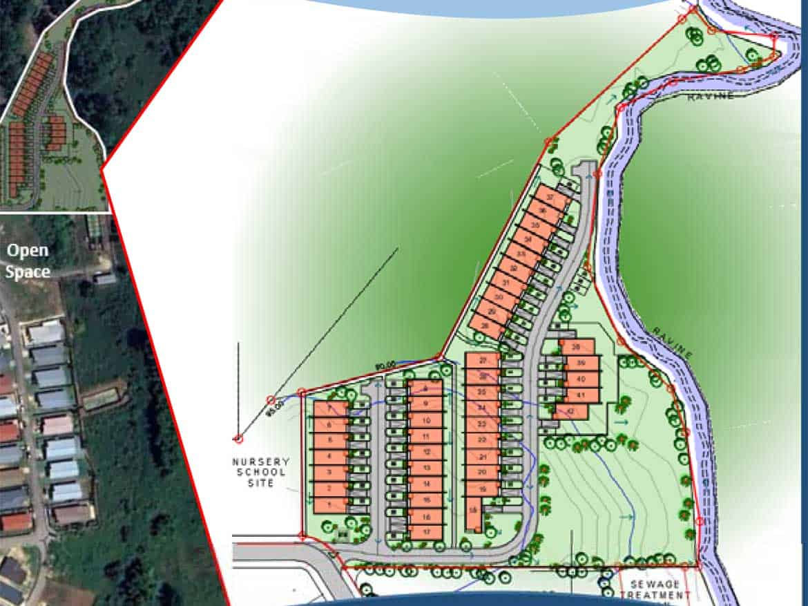 Cornerstone- Detailed site plan of Cornerstone™ residential community in Jai Court, Brazil.