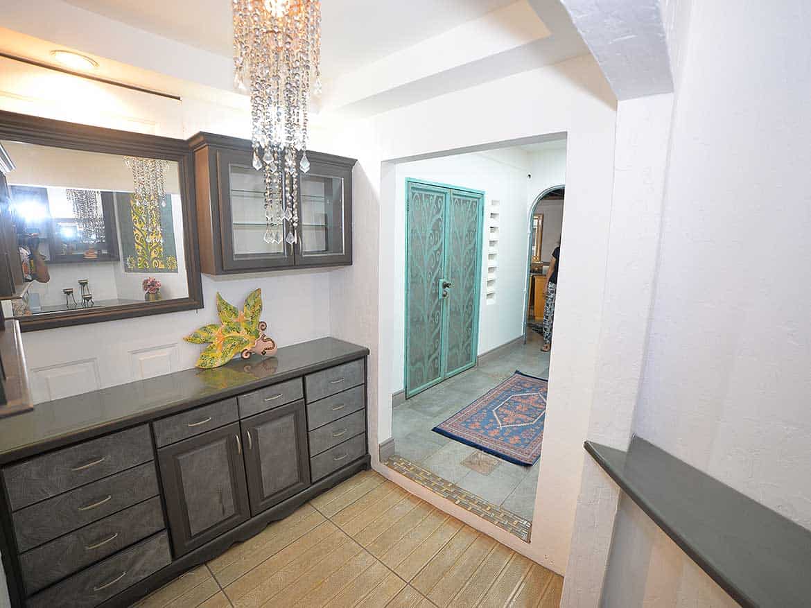 Modern 1-Bedroom Apartment Interior Cornerstone- Spacious 1-bedroom apartment with stylish decor and modern furnishings.