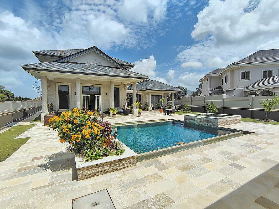 Luxury Home with Pool at Millennium Lakes Cornerstone- Elegant house with swimming pool and landscaped yard at Millennium Lakes.