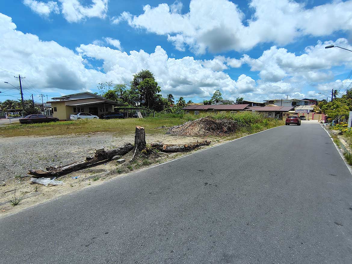 Off Ajim Baksh Road – Cornerstone Cornerstone- View of Ajim Baksh Road with residential area and blue sky.