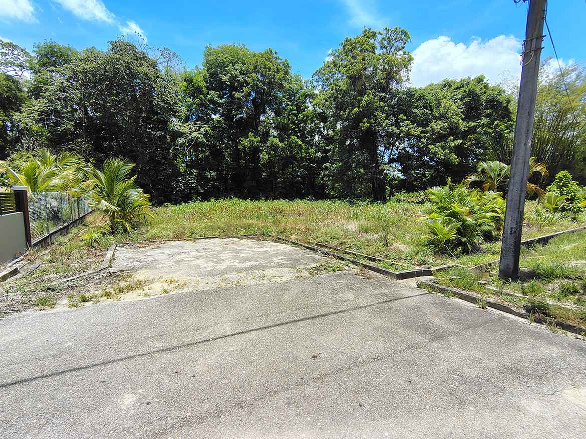 Jabez Estates Land Plot in Sangre Chiquito Cornerstone- Vacant land plot at Jabez Estates, Sangre Chiquito with lush greenery and clear sky.