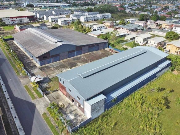 Cornerstone- Aerial view of Cornerstone™ industrial warehouse at e TecK Building, O'meara.