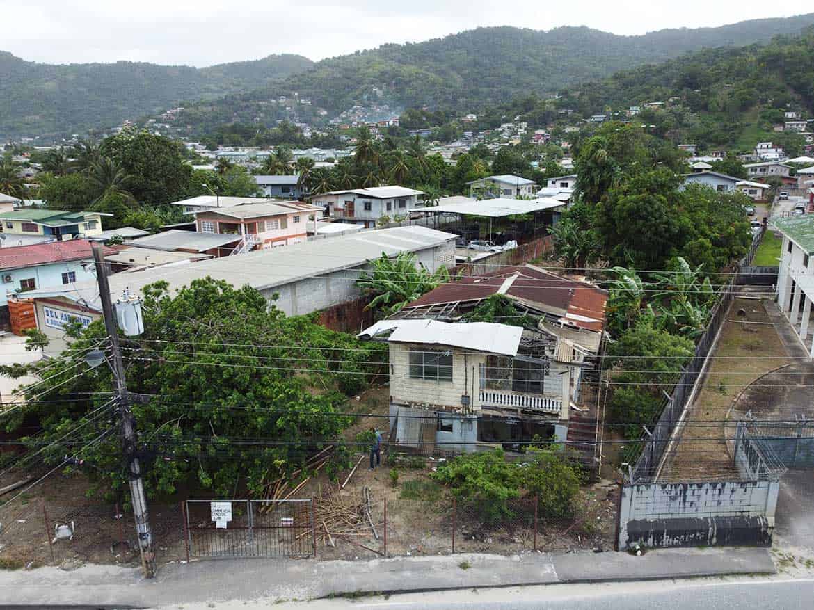 Residential Area on St Lucien Road Cornerstone- View of houses and greenery along St Lucien Road in a hilly neighborhood.