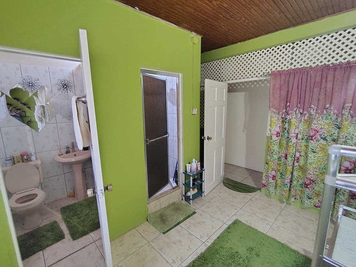 Interior of Alexander Street property Living space with bathroom and shower area in Alexander Street property.