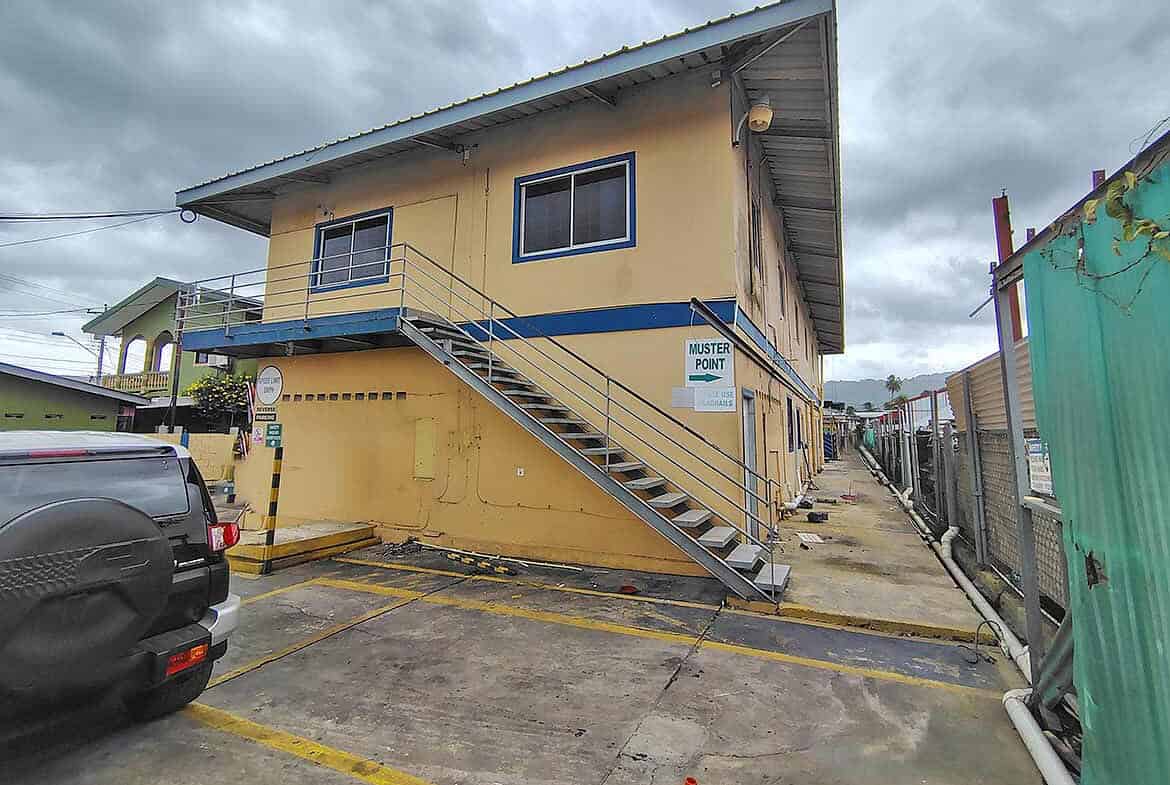Cornerstone- Cornerstone™ office building with external staircase on Johnny King Road.