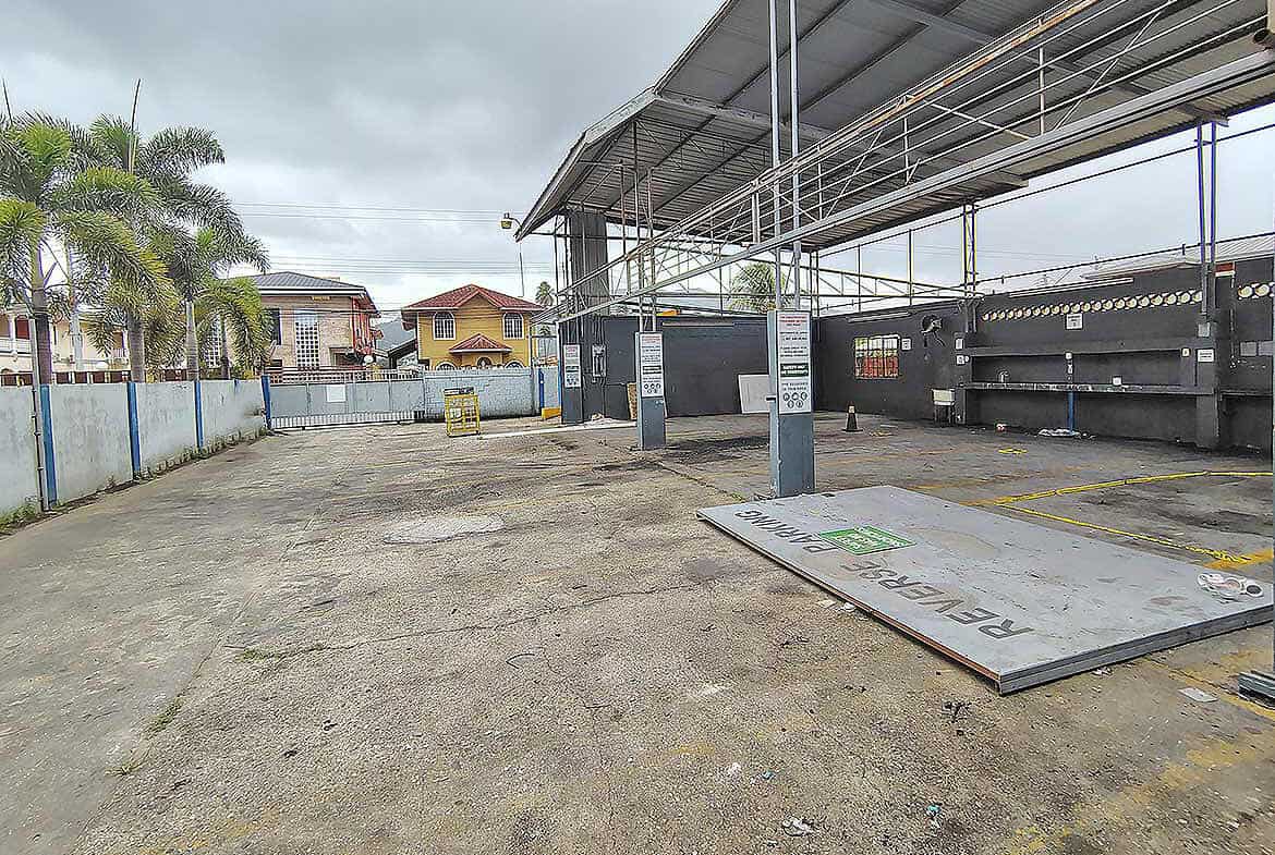 Cornerstone- Empty car park with covered parking area at Off Johnny King Road.