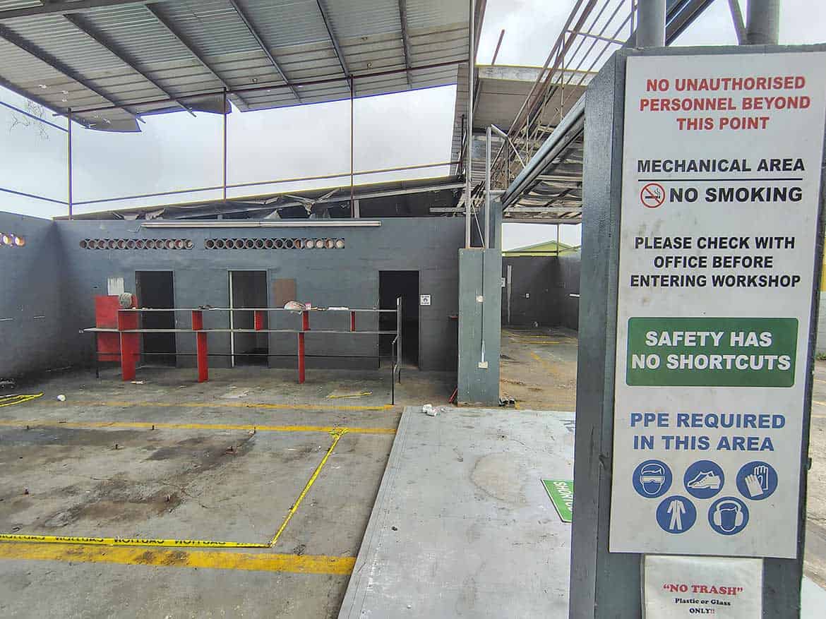 Cornerstone™ Mechanical Area Signage Cornerstone- Safety and access signs at Cornerstone™ mechanical area on Johnny King Road.