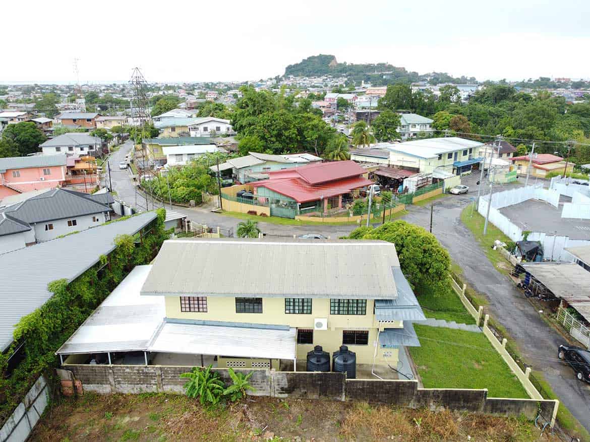 Residential Homes on Braemar Road, Corinth Cornerstone- Aerial view of houses on Braemar Road in Corinth with lush greenery and surrounding neighborhood.